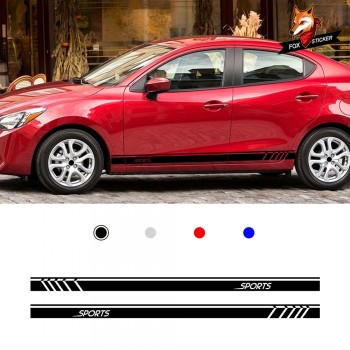 Nice Car Side Stripe Skirt Decal Graphics Sticker Car Body Side Stickers Graphics Styling for Toyota